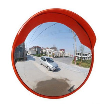 Indoor and Outdoor Unbreakable Orange Traffic Acrylic Convex Mirror